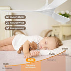 60 Inch Ceiling Fan Without Lights, White | Outdoor Ceiling Fan with Remote, 6-Speed Adjustable Reversible DC Motor for Patio & Living Room