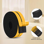 Strong Adhesive Foam Insulation Tape, Weather Strip for Doors and Windows Insulation, SoundProof Door Insulation Strip, Weatherproof, Anti-collision, Anti-bug, Shockproof(1 In x 3/8 In x 13Ft)