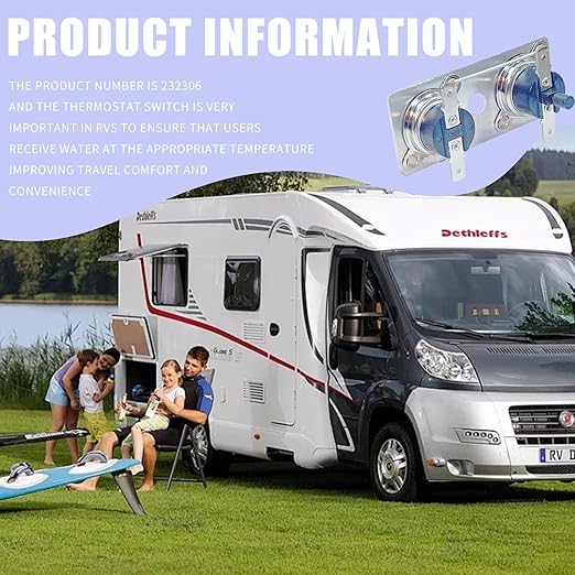 2-Pack 232306 Water Heater Thermostat Switch Compatible with Suburban SW Series RV Water Heater Parts 120V SW6DE SW6DEL SW10DE SW10DEL SW12DE SW12DEL, RV Water Heater Thermostat Switch