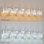 6 Light Bathroom Vanity Light Modern Chrome Vanity Light Fixtures Bathroom Light Fixtures Over Mirror Crystal Vanity Lighting Fixtures