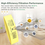 10PCS 10-14 Gallon Vacuum Bags for Shop Vac Bags, Disposable Wet Dry Vaccum Collection Bags Replace Part Type I #90672 9067200, Type F #90662 9066200 9066233, VF2005 (Yellow)