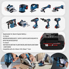 BAT609 Battery, 18V 5.0Ah Li-ion Battery Replace for Bosch 18V Cordless Power Tools Extended Batteries