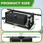 Montex Heavy Duty Tractor Tool Box, 24"x 10.5"x 10.5" Tractor Basket Attachment Suitable for Most Tractors, Multi Function Tractor Accessories