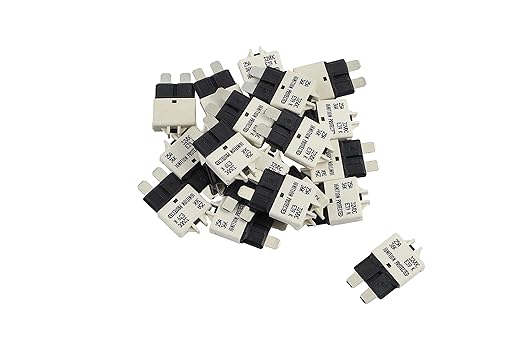 GLOSO Circuit Breakers E39 Manual (T3) Reset Low Profile ATC/ATO (25A - 25 Pack)