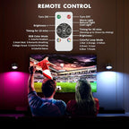 LED Wall Lights with Remote, 1 Pack RGB Rechargeable Wall Mounted Reading Sconces Lamp 3000mAh, 3 Colors & Dimmable Magnetic 360° Rotation Cordless Wall Lighting Spotlights for Bedroom Bedside Hallway