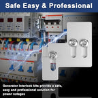 Generator Interlock Kit for Square D QO & Homeline 100-125 Amp Panels, 3/4 to 7/8 Inch Breaker Spacing, Safe & Easy Home Generator Connection(SQD-100A)