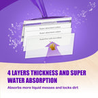 40 Count Mop Pad Refills for Swiffer Wet Jet Spray Mop, Disposable Multi Surface Wet Jet Mopping Pads for All Hardwood Floor Cleaning, 4 Layers Thickened | Super Heavy-Duty Absorbent | Stickiness.