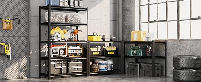 6-Tier 55" W x 24" D x 84" H Garage Shelving 3500LBS Storage Shelves Heavy Duty Metal Shelf Unit Adjustable Basement Industrial Storage Racks (72 * 35 * 15.8)