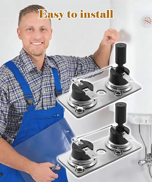 2-Pack RV Water Heater Thermostat Switch Compatible with Suburban 232306,RV Water Heater Parts 120V T-Stat/Limi SW6DE SW10DE SW12DE