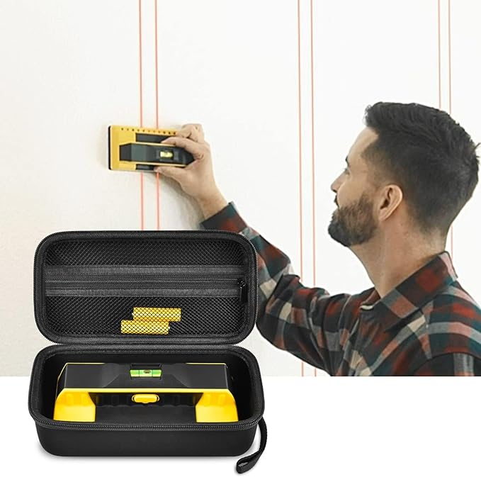 GWCASE Case Compatible with Franklin Sensors ProSensor M210 710PRO 710 Professional Stud Finder. Carrying Travel Storage Bag Holder with Mesh Pocket for Battery & Other Accessoires (Box Only) -Black