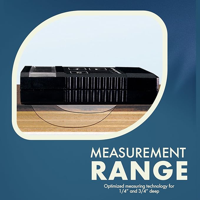 Ligno Scanner SD Pinless Moisture Meter - Wood Moisture Meter for Different Wood Species, Panels and Floor Planks - Dual-Depth Humidity Tester for Woodworking & Flooring