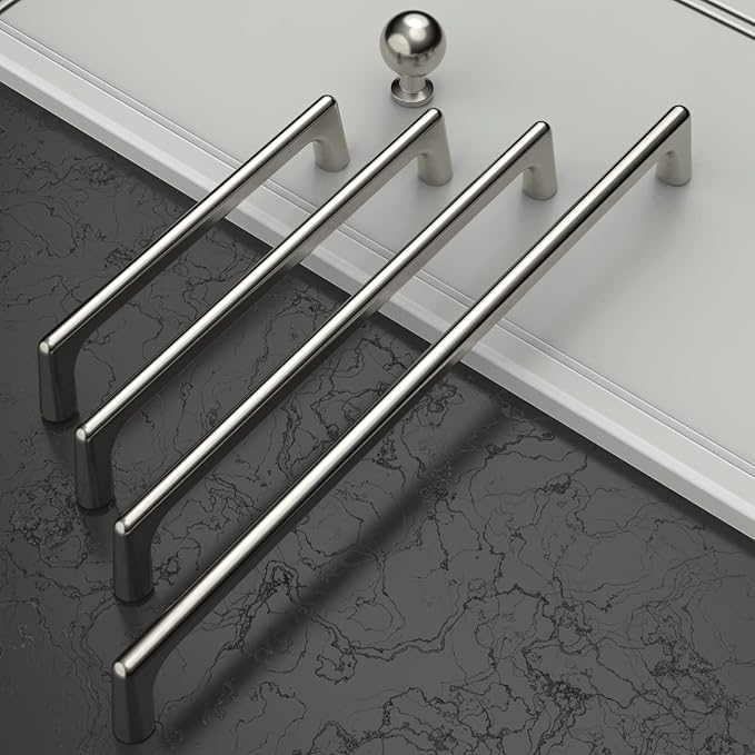 10 Pack Brushed Satin Nickel Cabinet Pulls 7.5 Inch Kitchen Cabinet Handles Cabinet Hardware Kitchen Handles for Cabinets Cupboard Handles Nickel Dresser Pulls Drawer Handle