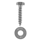 5/16 x 1 (50 Pack) Lag Screw Kit, 50 Screws and 50 Washers, Ceramic Black Ruspert Coating for Exterior Use, Meets ASTM A307 and ASME B18.2.1, Industrial/Commerical Grade by Makers Bolt