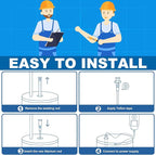 Powered Anode Rod for Water Heater(10-45 Gallon Tank) Electric Anode Rod Made of Titanium, Anti-rust, Anti-Corrosion, Reduce Scale,Water Heater Anode Rod Powered Anode Rod Titanium Anode Rod