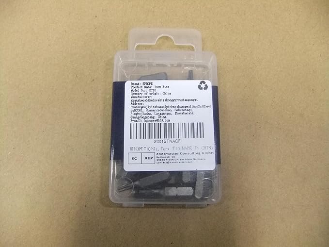 HPHOPE T10 Screwdriver Bit Set, Torx Bits T10, 1/4" Hexagon Bit (Length: 1", 25 Pack)