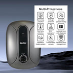 6.5kW 240V Mini Instant Hot Water Heater 1 Point of Use, Sleek Design, LED Temp. Display, Big Knob Control, 86-131℉ Thermostatic On Demand Electric Tankless Water Heater for Kitchen or Bathroom