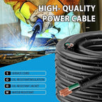 25ft 18/3 18 AWG Portable Power Cable (3 Conductor) - SOOW 600V 18 Gauge Electric Wire for Motor Leads, Portable Lights, Battery Chargers and Machinery - 3 Conductor - 25 Feet Electrical Cord