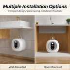 MIZUDO Electric Mini Tank Water Heater - 2.5 Gallon Under Sink Small Hot Water Heater - 110 120V Point of Use for RV, Camper, Kitchen, Food Truck - Easy to Install - Wall or Floor Mounted