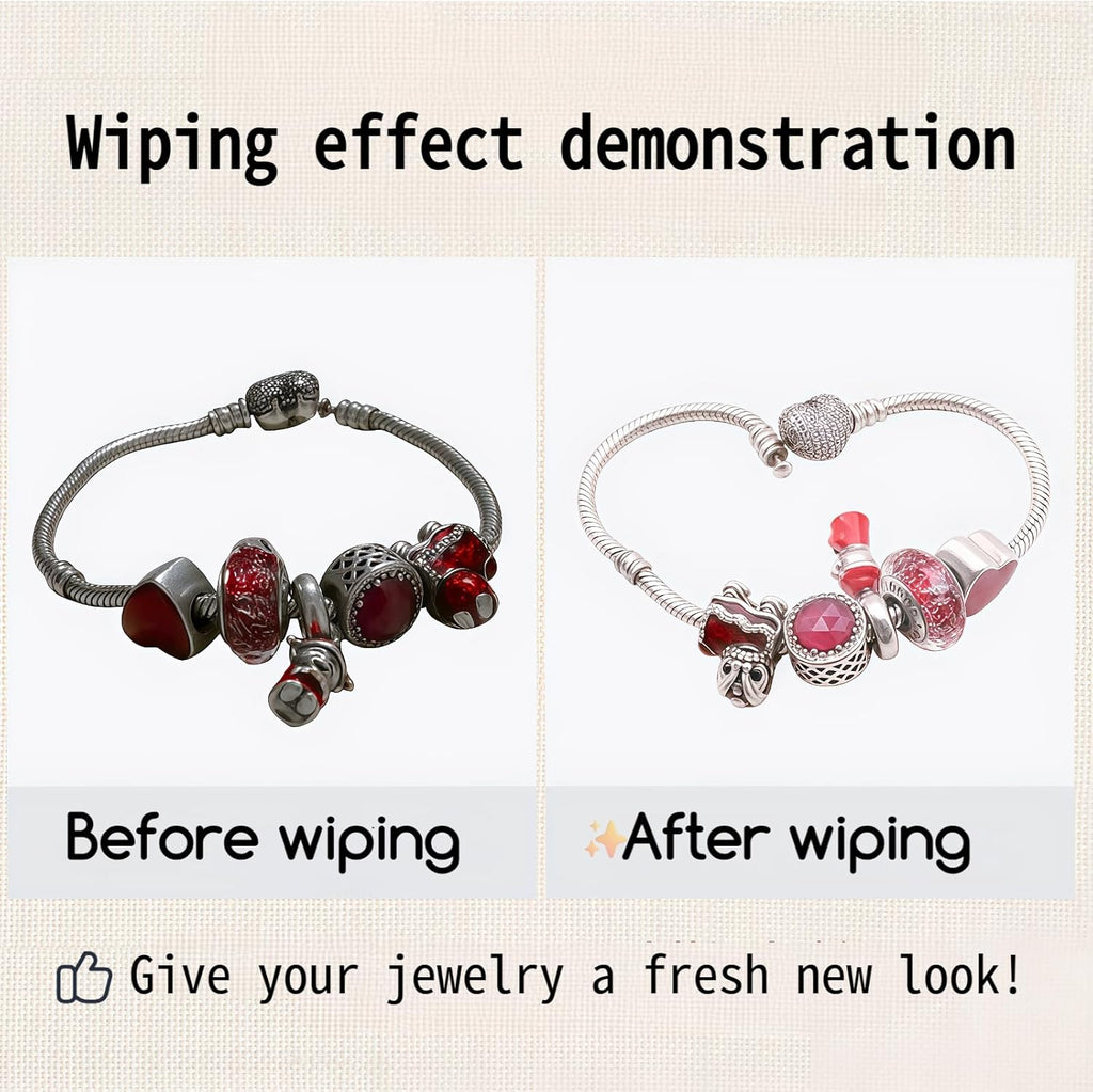 3 Piece Fine Jewelry Polishing Cloths Sterling Silver, Gold, Platinum Double Sided Jewelry Cleaner - Keeps It Shining1