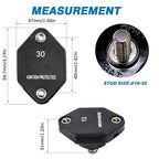 GLOSO Circuit Breaker Car Truck RV Automotive Marine Boat 51 Series T1 Auto Reset Mini Panel Mount #10-32 Threaded Stud w/Nylock 32Vdc (40A)