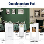 ThunderWay Single Pole Decorator Wall Light Switch with Wall Plate, 15A 120V/277V, On/Off Paddle Switch, Residential Grade - UL Listed, White (30)