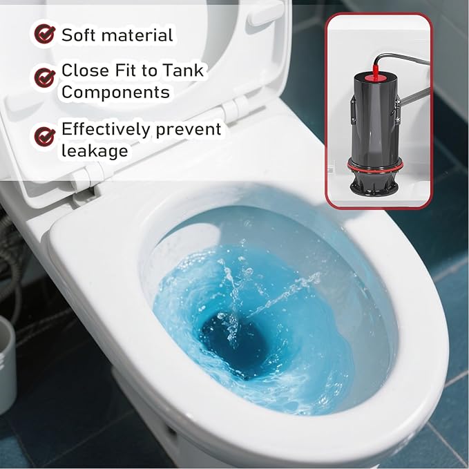 Flush Valve Seal for Kohler, 3 Pcs Canister Flush Valve Seal Replacement, Toilet Tank Parts for K-GP1059291 K-4436, Silicone Material Toilet Parts Inside Tank