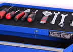 Tool Chest Heavy Duty Cart Steel Rolling Tool Box 5 Drawer Cart (TZ35 Blue)