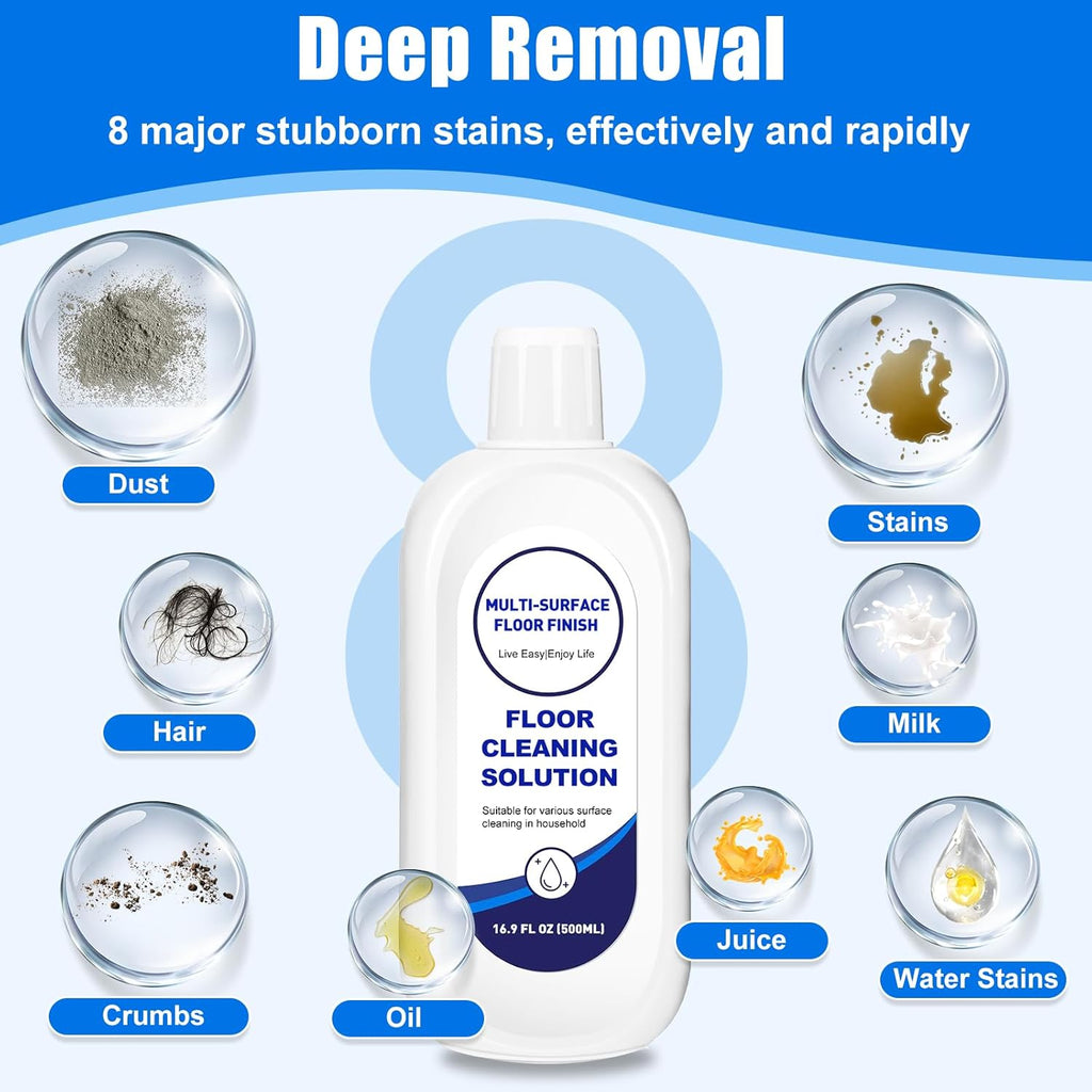 2L Floor Cleaner Compatible with Tineco Cleaning Solution,Multiple Hard Floors for All Robot Vacuums with Mopping and Wireless Wet Dry Dual-Use Vacuum Cleaners（4 Bottle ）