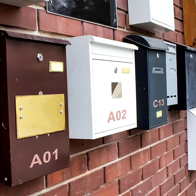 Outus 8 Sheets Vinyl Letter Stickers Self Adhesive Mailbox Numbers Alphabet Stickers Stick on Letters for Christmas Stockings Scrapbook Bulletin Board School Business(1 Inch,Glitter Pink)