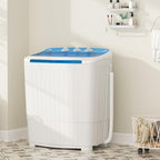Superday Portable Washing Machine, 17.6lbs Mini Compact Twin Tub Washing Machine Laundry Compact Washer spinner Combo, Portable Washer Dryer Combo for Home/Apartment/Dorms/RV(Blue)