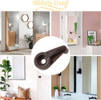 60 Pack Glass Window Clips Brown Retainer Clips, Glass Door Holder Cabinet Panel Bracket Screen Fixing Clips, Glass Door Retainer Kit Mirror Hanging Hardware for Vanity Mirror Window Screen