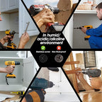 Black Head 50 PCS #12X2-1/2(2.5 inch) Stainless Steel Phillips Flat Head Wood Screws,Stainless Steel 18-8 A2(304) Screw,Home Screw Kit by QISHENG