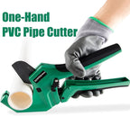 PVC Pipe Cutter for Sch 40 PVC Pipe with extra blade，Up to 2-1/2" Ratchet Pipe Cutter Pex Cutting Tool for Cutting PEX, PVC, PPR Plastic Hoses and Plumbing Pipe (Dark Green,inch64mm)