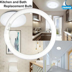 FC12T9 32 Watts Circline Light Bulbs Daylight, Circular 12 Inch T9 32W Round Fluorescent Bulb Replacement for Circle Ceiling Fixture Lamp, DL 6500K Tube, G10q 4 Pin Base, 2 Pack