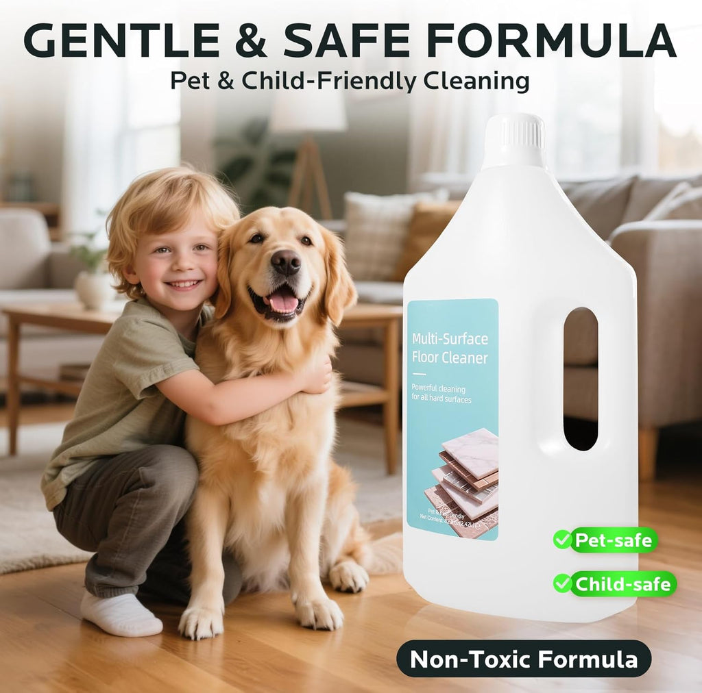 Floor Cleaning Solution,82 Fl Oz - Compatible with L10s Ultra/L20 Ultra/X50 Ultra/L10s Pro Ultra/X40 Ultra/L40 Ultra/X30 Ultra/L30 Ultra Series,Low-Foam Pet & Kid Friendly（Unscented）