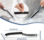 3 Pcs Crevice Cleaning Brush, Multifunctional Gap Bathroom Brush with Hard PET Bristles for Small Tight Spaces