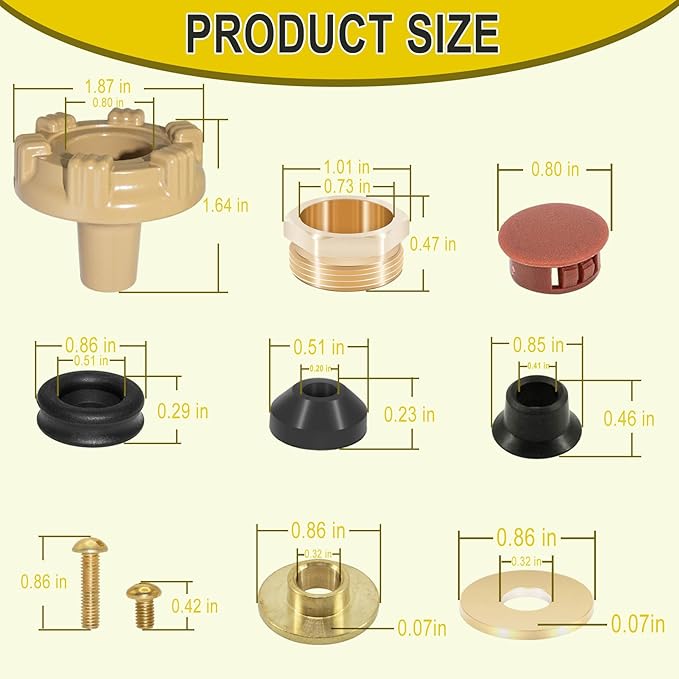 RK-22MH Faucet Repair Kit Metal Handle Compatible with Woodford Model 22,Model v22