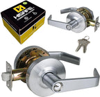Keyed Entry Grade 2 Commercial Door Locks Heavy Duty Office Door Lever, Non-Handed, UL 3 Hour Fire Rated, ADA Compliant, Satin Chrome Finish 26D, 2-3/4''Backset X-XG-ET-70