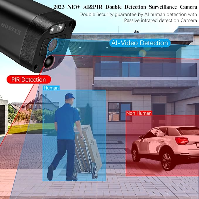 (All-in-One 10.1" IPS 8MP Monitor) 2-Way Audio PoE Outdoor Home Security Camera System Wired Outdoor Video Surveillance IP Cameras System