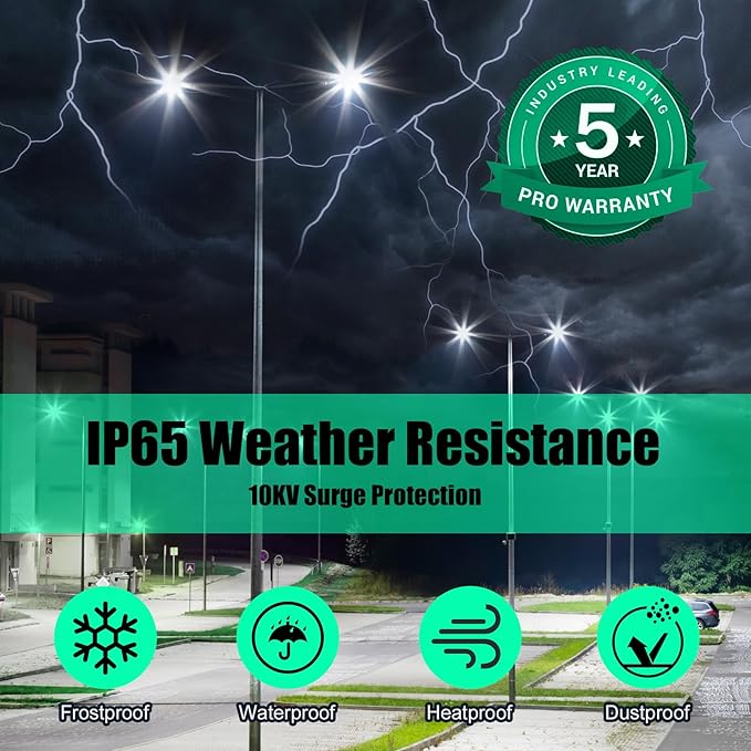 BBESTLED 480 Volt LED Parking Lot Light 240W LED Shoebox Parking Pole Lights with Slip Fitter, 33600LM 5000K IP65 DLC Listed Stadium Flood Light for Street Industries Roadways (277-480VAC Input)