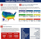 Electric Tankless Water Heater, ECOTOUCH 27kW on Demand Hot Water Heater Electric 240V Instant Tankless Hot Water Heaters Point of Use with ETL Certificated Self-Modulating ECO270S