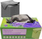 11x11 Inch Slim Microfiber Cleaning Cloths, 30-Pack - Flexible for Tight Spaces (Car Vents/Glass Edges), Lightweight & Scratch-Free, Washable for Kitchen/Bathroom/Car (Grey)