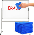 Tanlade Microfiber Cleaning Cloth Cleaning Rags Reasonable Kitchen Towels Microfiber Towels Cars Wash Dry Erase Cloth(12 x 12 Inch,Blue,10 Pcs)