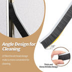 5Pcs Hard Bristle Crevice Cleaning Brush, Multifunctional Grout Cleaner Brush, Thin Gap Cleaning Brush Set, Small Cleaning Tools for Household Use, Kitchen, Bathroom, Toilet, Window Track,Tight Space