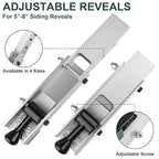 2 Piece Siding Installation Tools, Lap Tool Gauge with Adjustable Reveals, Siding Mounting Kit for 5/16” Fiber Cement Sidings, Heavy-Duty Support for Boards and Planks