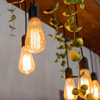 Plug in Pendant Light Cord - 16Ft Hanging Light Kit E26/E27 Light Socket Hanging Lantern Lamp Cord with On/Off Switch,Socket Rings, 2 Pack, Black