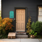 Vintage Wall-Mount Locking Mailbox for House, Rust-Resistant Galvanized Steel Outdoor Mailbox with Key Locks, Green