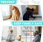 5Pcs F2590 Sash Lock - Replace Broken Window Locks, 2-1/4” Mounting Hole Centers, White Window Latch Replacement Parts for Vertical and Horizontal Sliding Windows