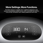 Typhur Dome 2 Air Fryer, Extra Large Airfryer with Superior Airflow, Self-cleaning Smart Digital Fryer with PFAS free Basket for Quick Easy Meals, Fits a 12" Pizza or 4-Slice Toast