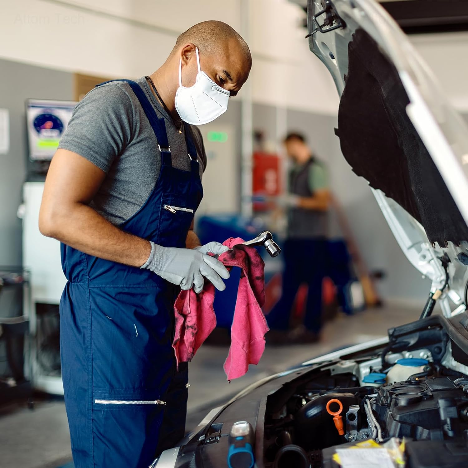 Tomorotec Recycled Multipurpose Industrial Wiping Cloths (50 lbs) Assorted Colors, Eco-Friendly Colored T-Shirt/Knit Cleaning Rags for Grease, Oil Removal & More